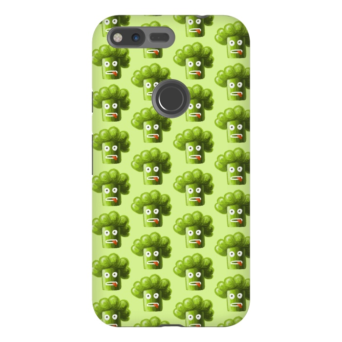 Pixel XL StrongFit Funny Broccoli Pattern by Boriana Giormova