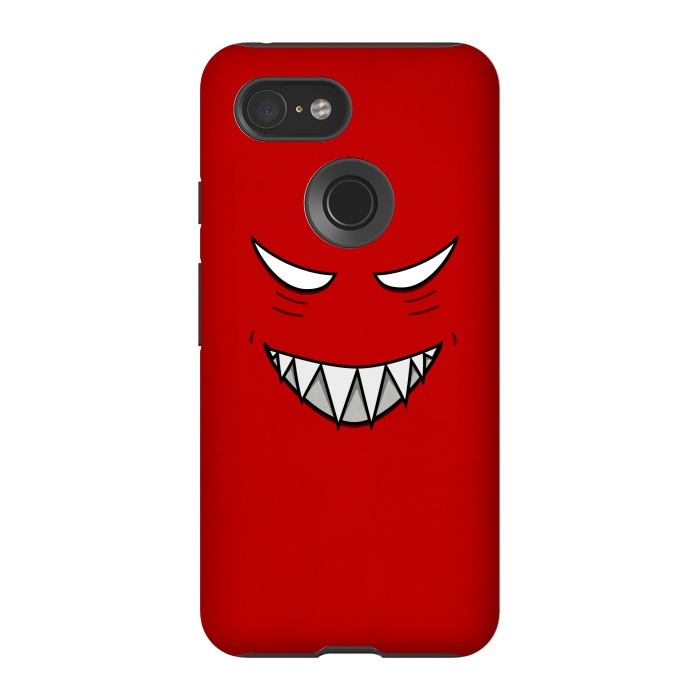 Pixel 3 StrongFit Evil Grinning Face by Boriana Giormova