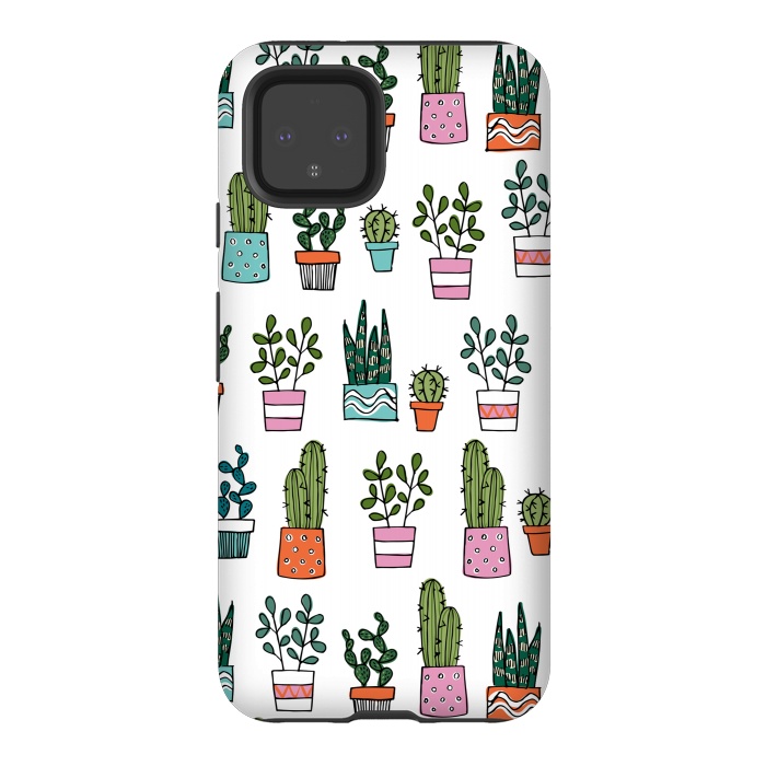 Pixel 4 StrongFit cacti in pots 2 by Laura Grant