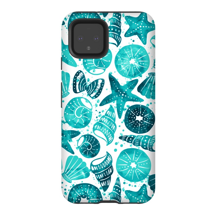 Pixel 4 StrongFit sea shells 2 by Laura Grant