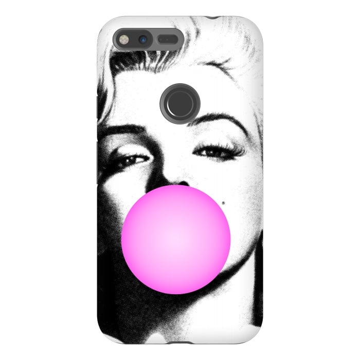 Pixel XL StrongFit Marilyn Chewing Gum Bubble by Mitxel Gonzalez