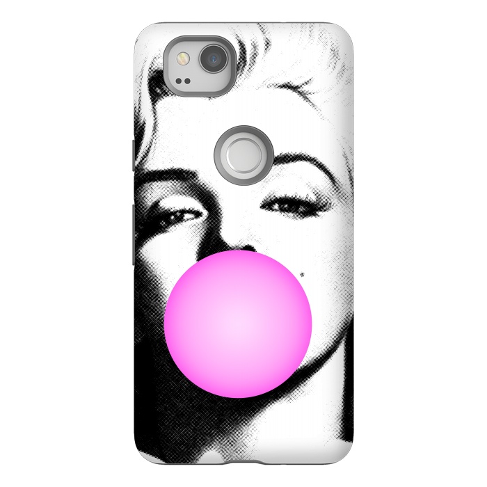 Pixel 2 StrongFit Marilyn Chewing Gum Bubble by Mitxel Gonzalez