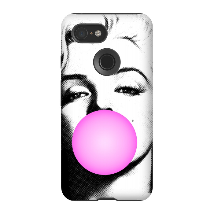 Pixel 3 StrongFit Marilyn Chewing Gum Bubble by Mitxel Gonzalez