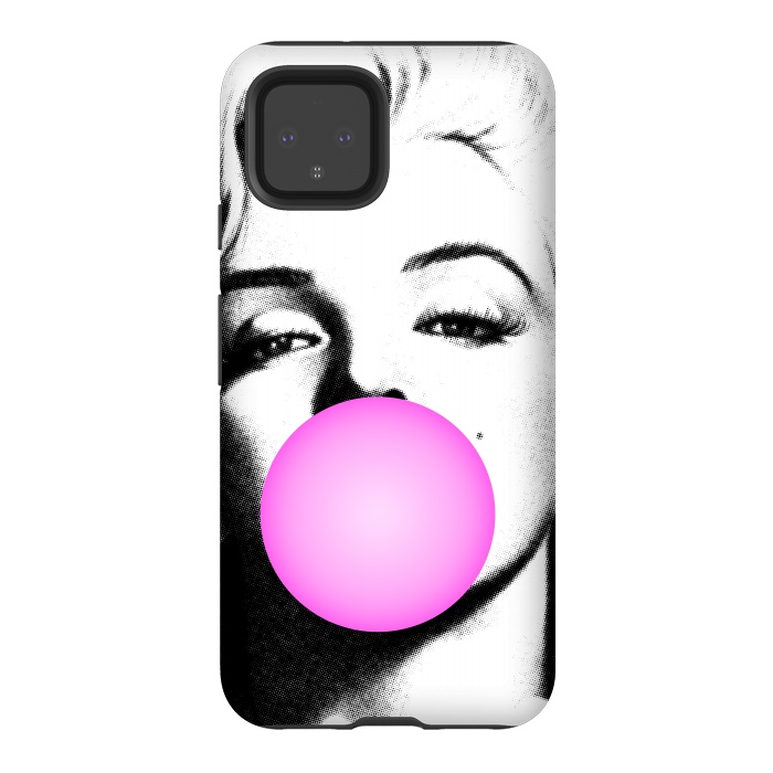 Pixel 4 StrongFit Marilyn Chewing Gum Bubble by Mitxel Gonzalez