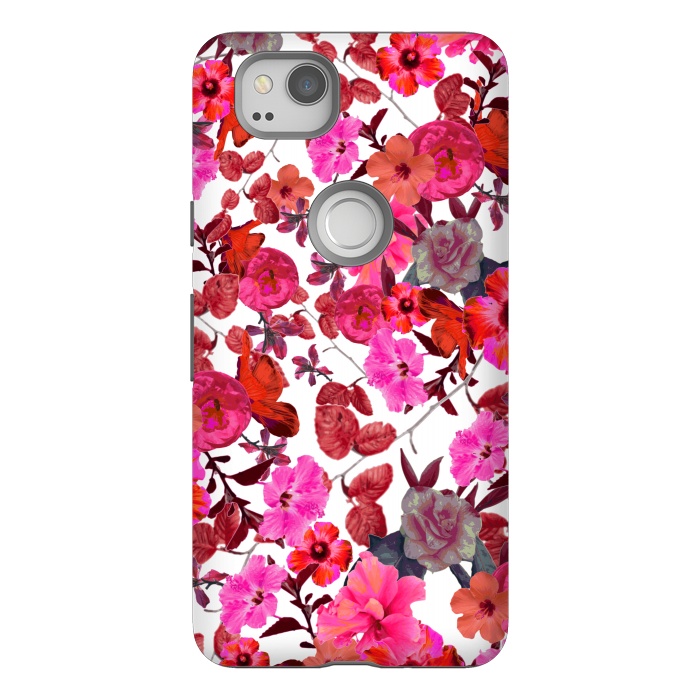 Pixel 2 StrongFit Zariya Flower Garden (Pink) by Zala Farah