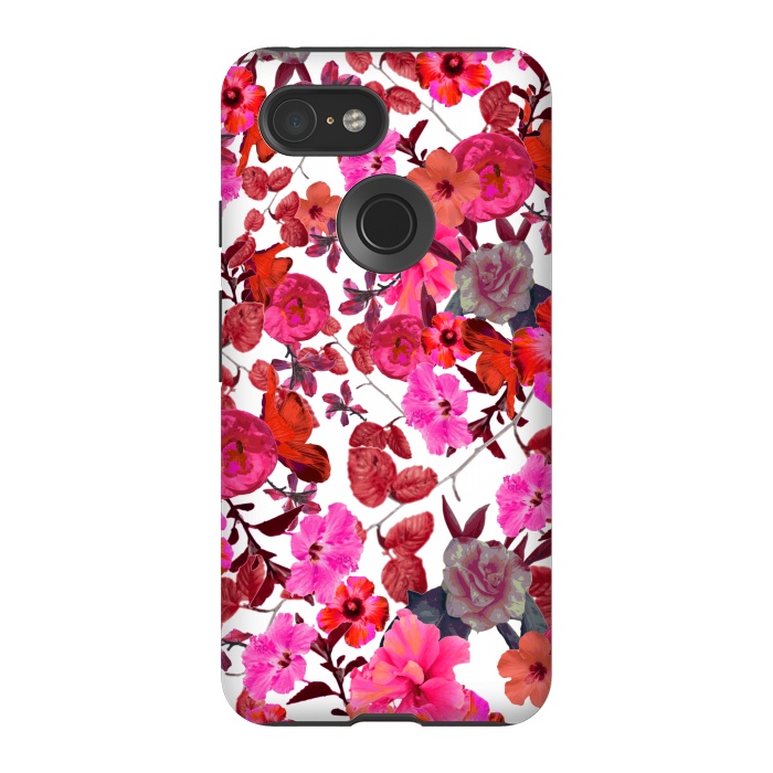 Pixel 3 StrongFit Zariya Flower Garden (Pink) by Zala Farah