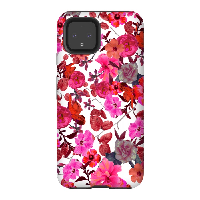 Pixel 4 StrongFit Zariya Flower Garden (Pink) by Zala Farah