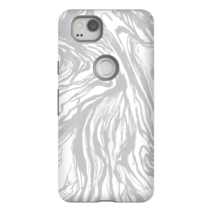 Pixel 2 StrongFit Gray Marble by Caitlin Workman