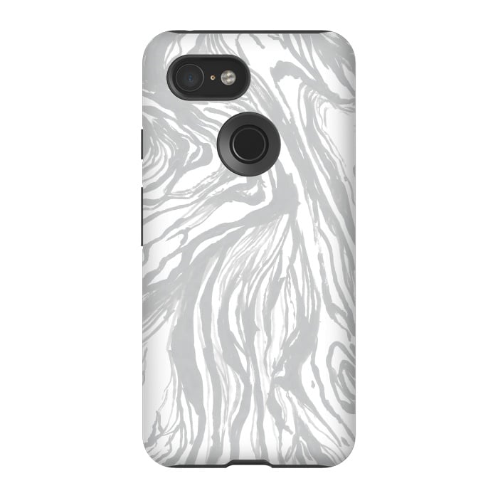 Pixel 3 StrongFit Gray Marble by Caitlin Workman
