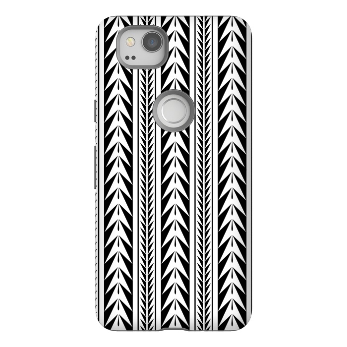 Pixel 2 StrongFit Edgy Black Stripes by Caitlin Workman