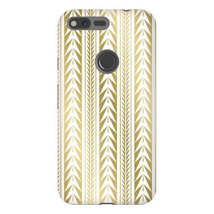 Pixel XL StrongFit Edgy Gold Stripes by Caitlin Workman