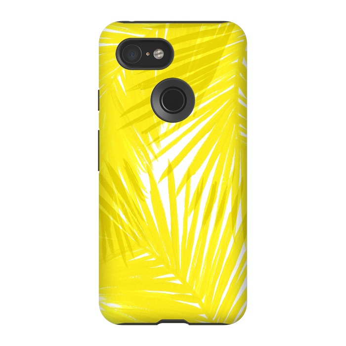 Pixel 3 StrongFit Yellow Palms by Caitlin Workman