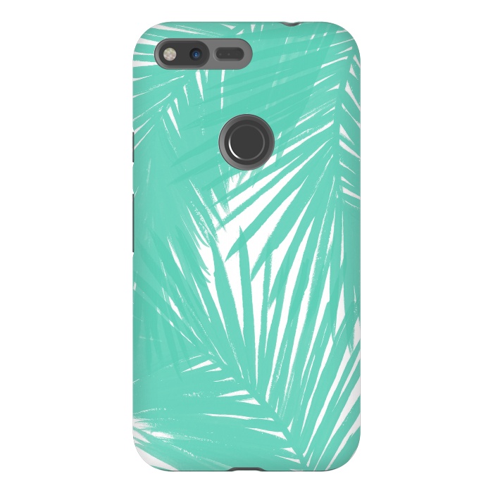 Pixel XL StrongFit Palms Teal by Caitlin Workman