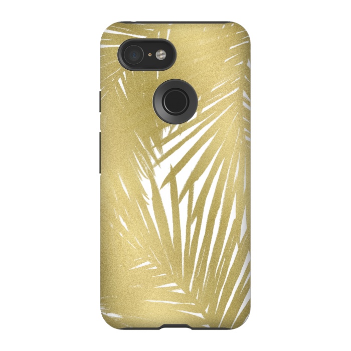 Pixel 3 StrongFit Gold Palms by Caitlin Workman