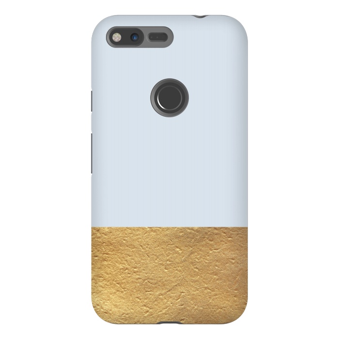 Pixel XL StrongFit Color Block Light Blue and Gold by Caitlin Workman