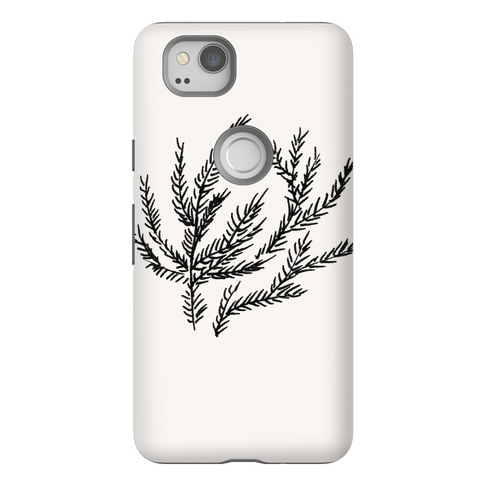 Pixel 2 StrongFit Summer Coral Fern by Caitlin Workman
