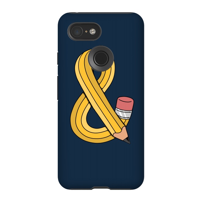 Pixel 3 StrongFit ampersand pencil by Coffee Man