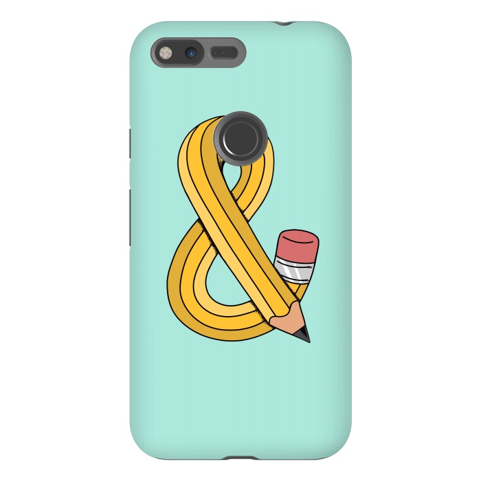 Pixel XL StrongFit Ampersand Pencil Green by Coffee Man