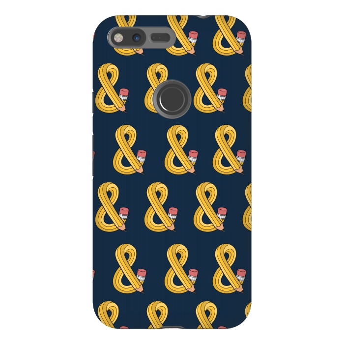 Pixel XL StrongFit Ampersand pencil pattern by Coffee Man