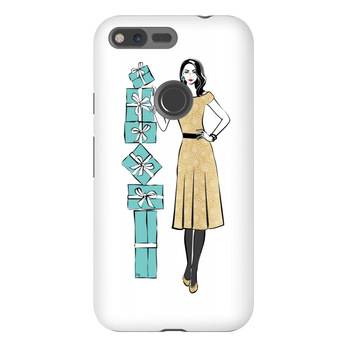 Pixel XL StrongFit Attractive young Woman with gifts by Martina