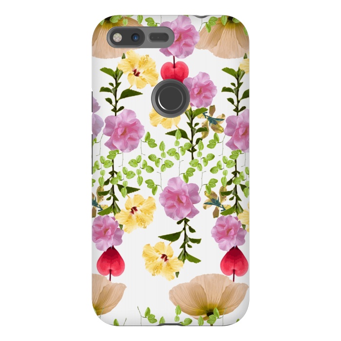Pixel XL StrongFit Colorful Flower Collage by Zala Farah
