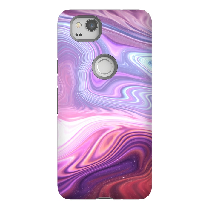 Pixel 2 StrongFit Purple Marble by Martina