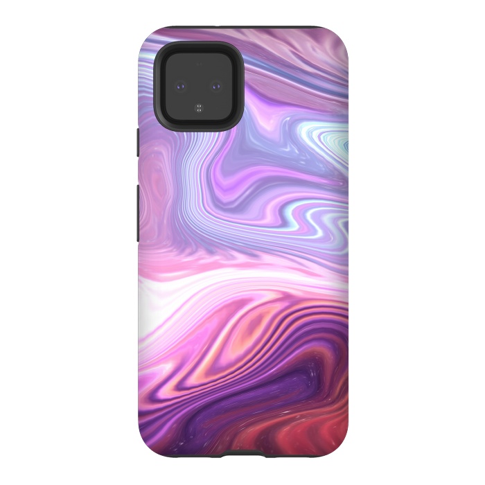 Pixel 4 StrongFit Purple Marble by Martina