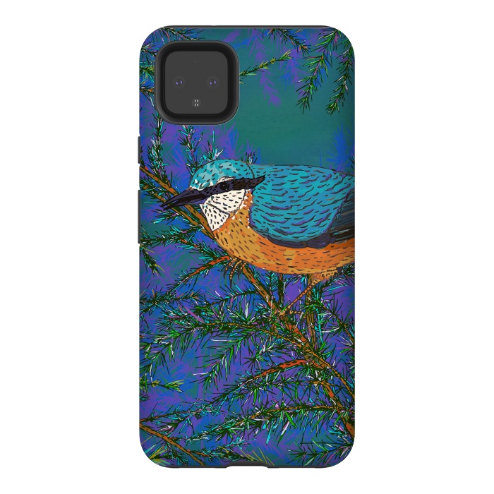 Pixel 4XL StrongFit Nuthatch by Lotti Brown