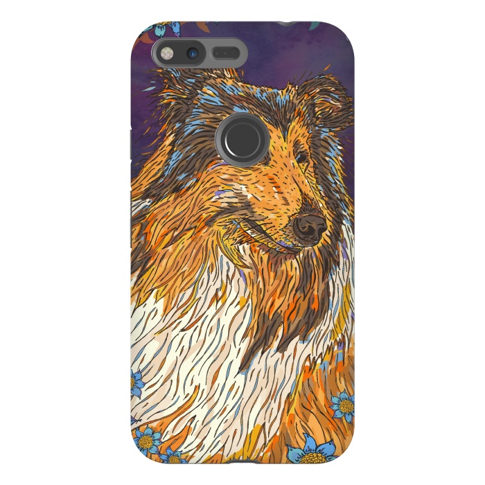 Pixel XL StrongFit Rough Collie by Lotti Brown