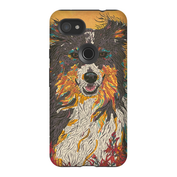 Pixel 3AXL StrongFit Border Collie by Lotti Brown