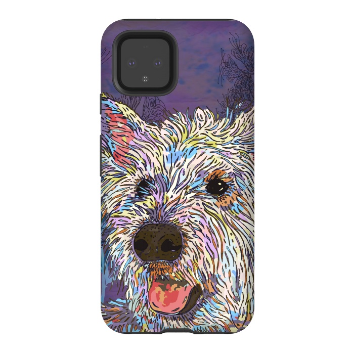 Pixel 4 StrongFit West Highland Terrier (Westie) by Lotti Brown