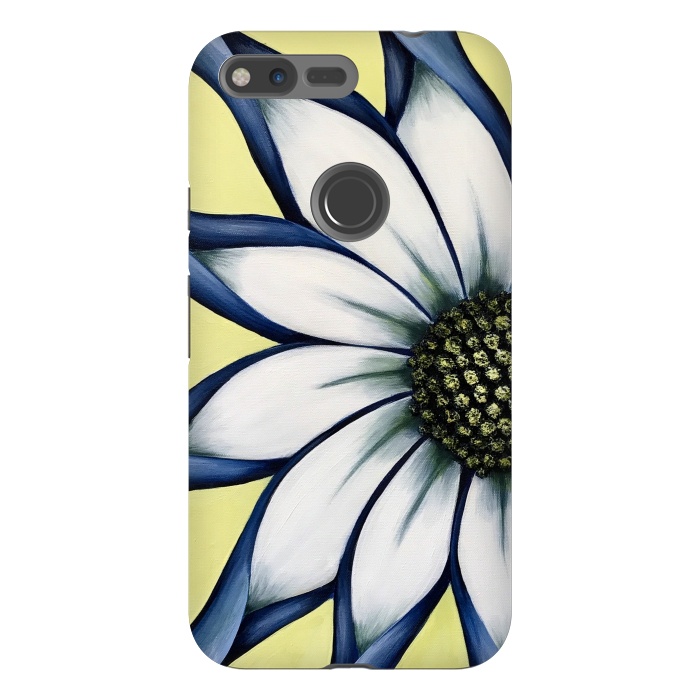 Pixel XL StrongFit White African Daisy by Denise Cassidy Wood