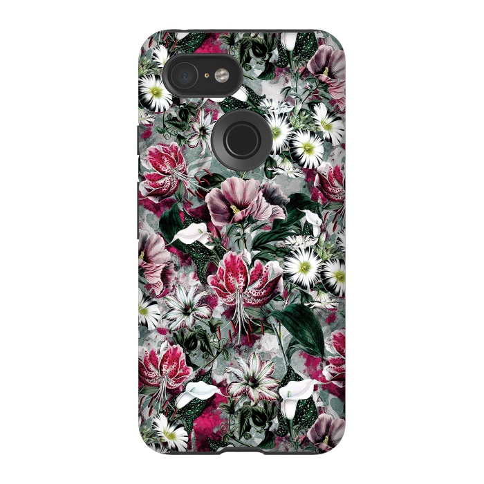 Pixel 3 StrongFit Floral Spring by Riza Peker