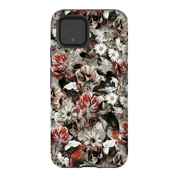 Pixel 4 StrongFit Floral Fall by Riza Peker