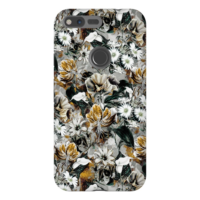 Pixel XL StrongFit Floral Gold by Riza Peker
