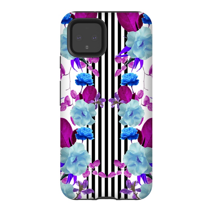Pixel 4 StrongFit Spring Garden (Blue-Purple) by Zala Farah