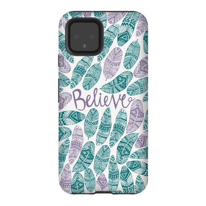Pixel 4 StrongFit Believe by Pom Graphic Design