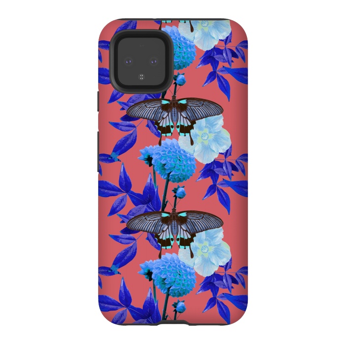 Pixel 4 StrongFit Butterfly Garden by Zala Farah