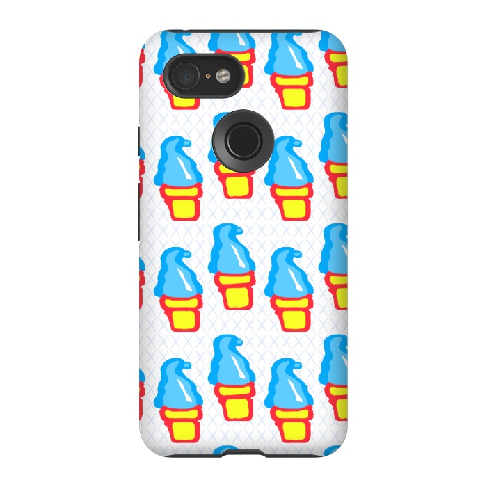 Pixel 3 StrongFit We All Scream for Ice Cream by Bettie * Blue