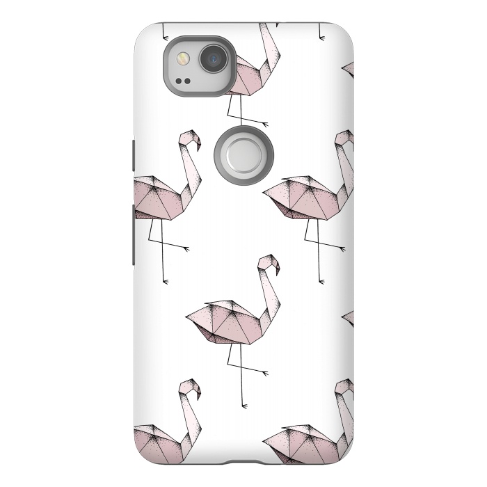 Pixel 2 StrongFit Flamingos by Barlena