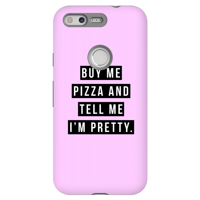 Pixel StrongFit Buy me pizza and tell me I'm pretty by Mitxel Gonzalez