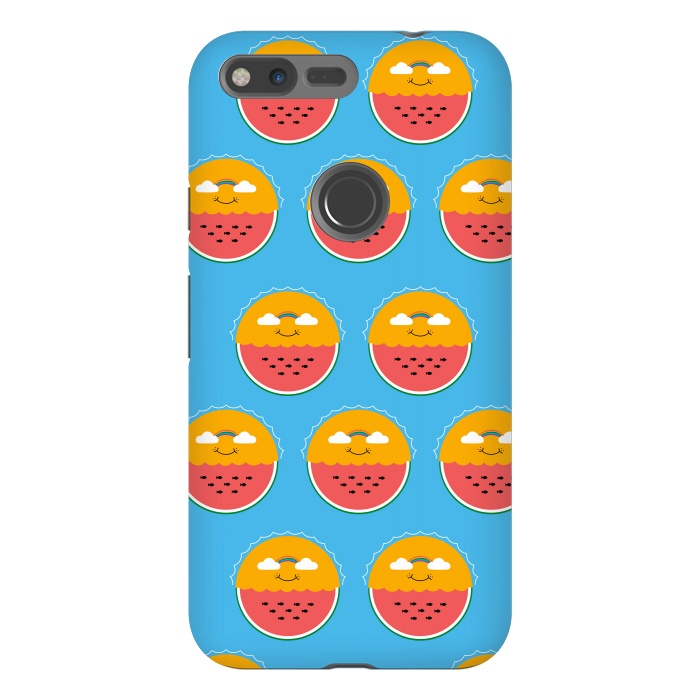 Pixel XL StrongFit Sun and Watermelon pattern by Coffee Man