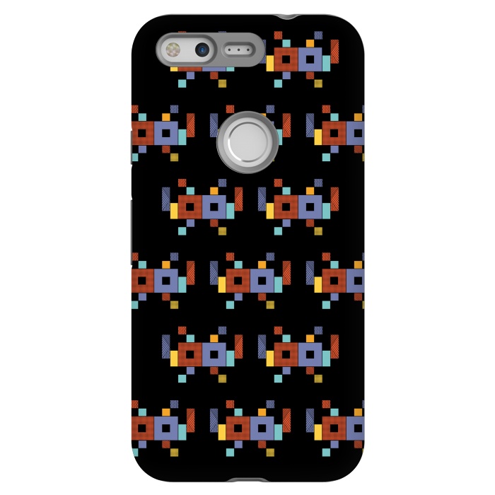 Pixel StrongFit Retro Cubism by Coffee Man