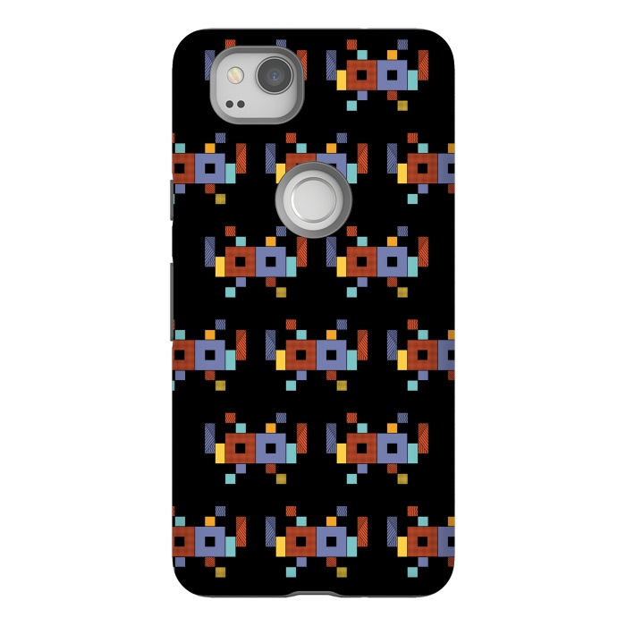 Pixel 2 StrongFit Retro Cubism by Coffee Man