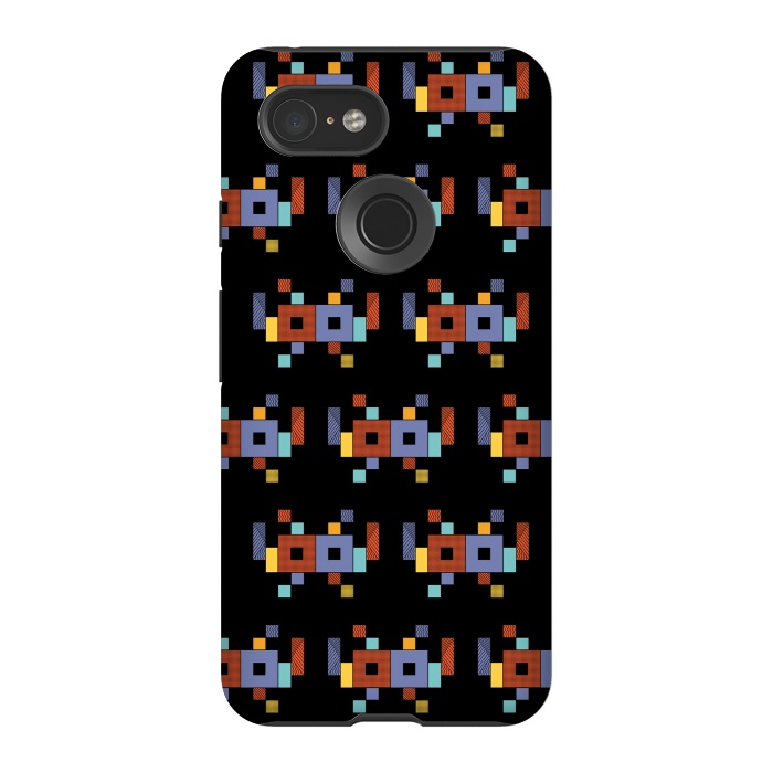Pixel 3 StrongFit Retro Cubism by Coffee Man