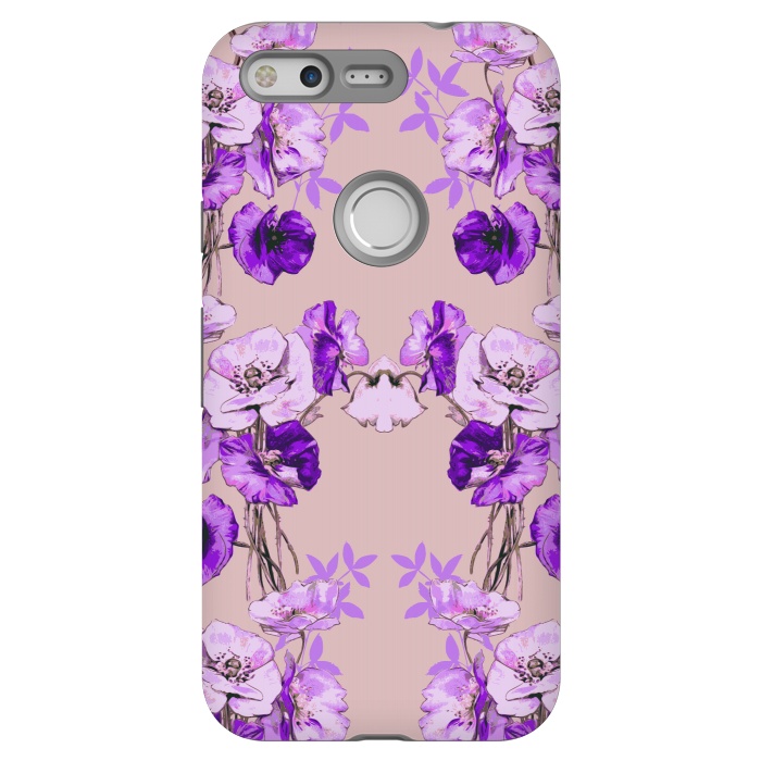 Pixel StrongFit Dramatic Florals (Purple) by Zala Farah