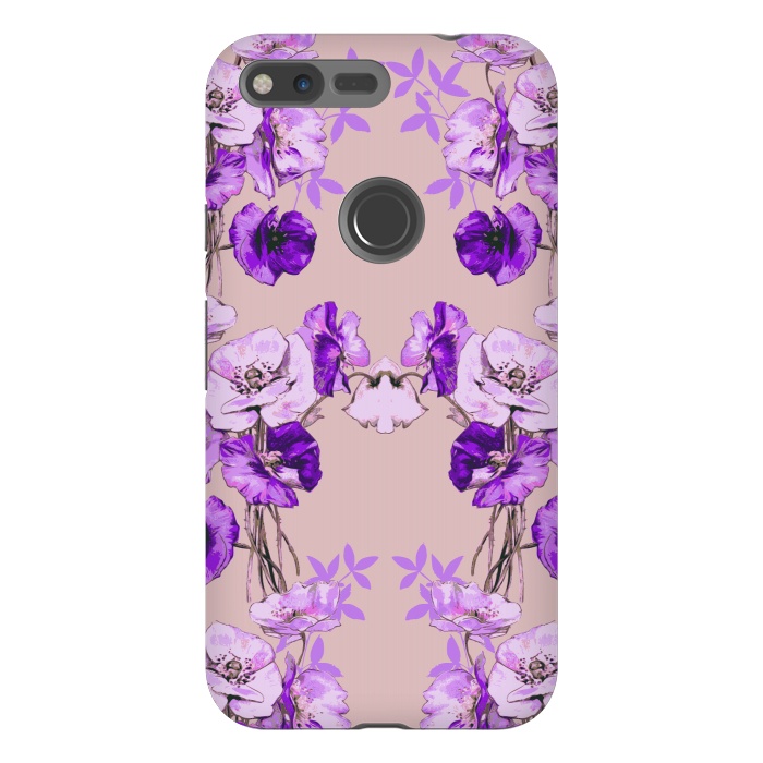 Pixel XL StrongFit Dramatic Florals (Purple) by Zala Farah