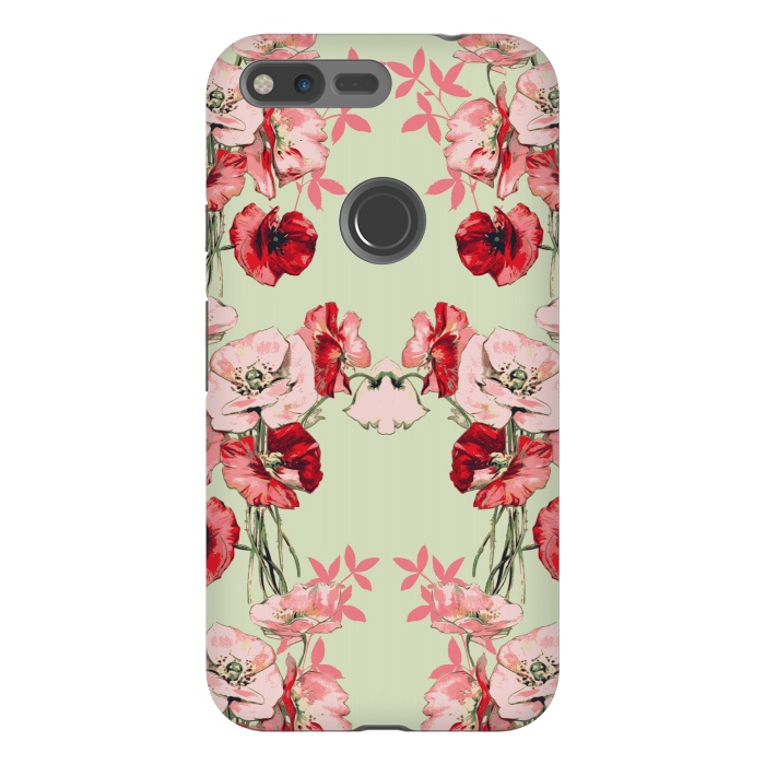 Pixel XL StrongFit Dramatic Florals (Red) by Zala Farah