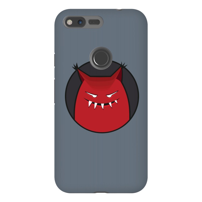 Pixel XL StrongFit Red Evil Monster With Pointy Ears by Boriana Giormova