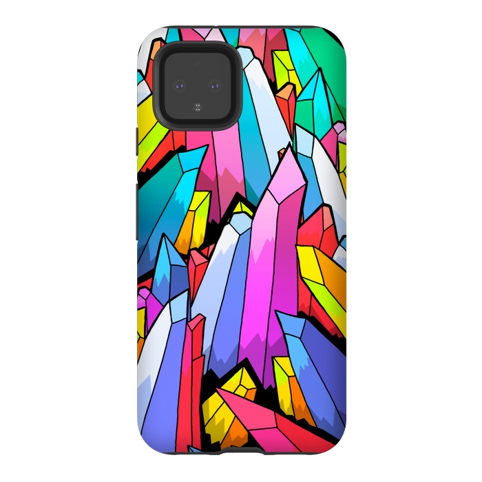 Pixel 4 StrongFit Colour Crystals  by Steve Wade (Swade)